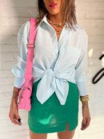 Camisa listrada azul Manuela - Imagem 2