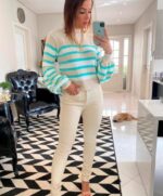 Tricot cropped manga balão - Imagem 2