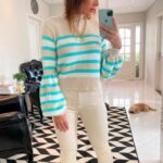 Tricot cropped manga balão