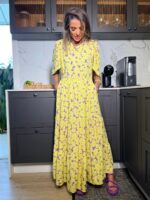 Vestido Lila fundo amarelo - Imagem 2