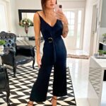 Macacão preto pantacourt