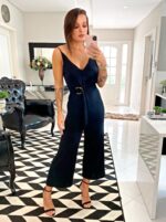 Macacão preto pantacourt