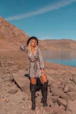 Vestido manguinha estampa animal print - Imagem 2