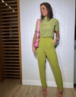 Calça alfaiataria kiwi Melinda