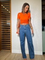 Cropped transpassado Johanna laranja - Imagem 2