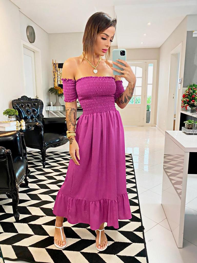 15156951993-15156791710-4320.jpg Vestido lastex fucsia - Imagem 1