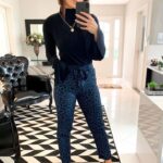 Calça moon onça azul