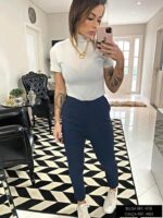 Blusa canelada lurex branca - Imagem 2