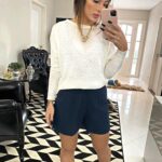 Shorts alfaiataria marinho