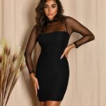 Vestido detalhe em tule