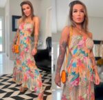 Vestido floral alça Luiza