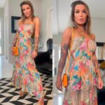 Vestido floral alça Luiza