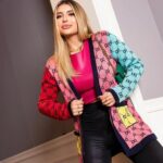 Casaco tricot estampado - Imagem 2