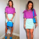Blusa com laço Fiorela fúcsia