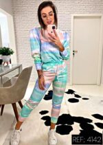 Conjunto tie dye manga princesa