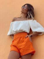 Shorts detalhe renda - Imagem 5