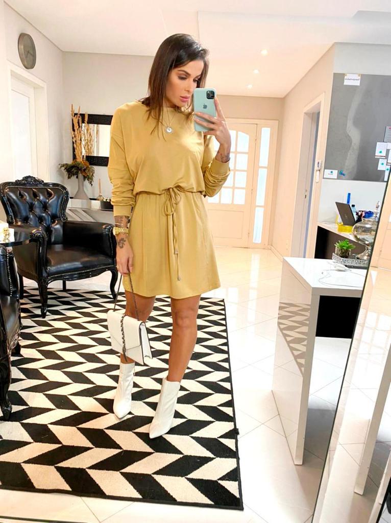 15176993793-15151018830-45521.jpg Vestido curto ml mostarda - Imagem 1
