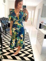 Vestido floral com ponta - Imagem 2