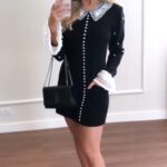 Vestido manga comprida PB