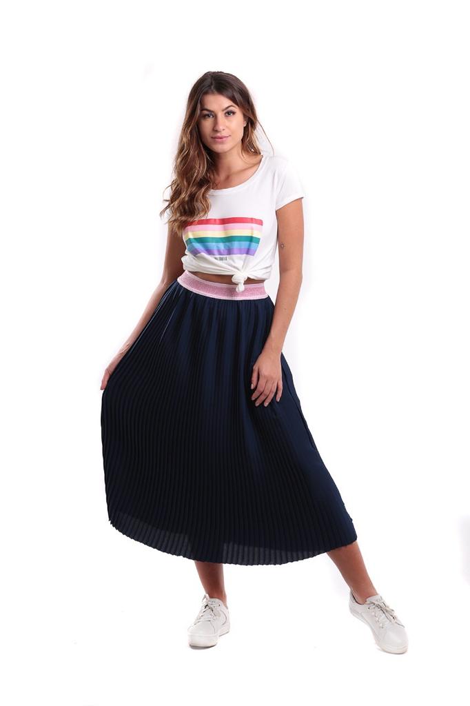 15176996454-15151716384-32831.jpg Saia plissada azul - Imagem 1