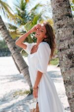 Vestido midi princesa branco - Imagem 2