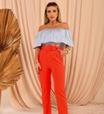 Cropped ciganinha tricoline