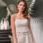 Cropped organic linho