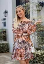 Vestido ombro a ombro nescau - Imagem 2