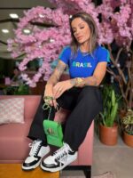 T-shirt Canelada azul Brasil