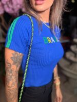 T-shirt Canelada azul Brasil - Imagem 2