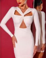 Vestido curto detalhe frente - Imagem 5