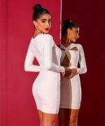 Vestido curto detalhe frente - Imagem 4