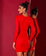 Vestido curto detalhe frente - Imagem 2