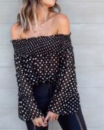 Blusa ciganinha detalhe lastex