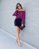 Blusa ciganinha detalhe lastex - Imagem 5