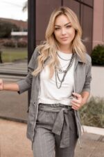 Parka mescla cinza - Imagem 3