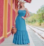 Vestido longo lastex - Imagem 2