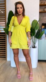 Vestido amarelo maitê