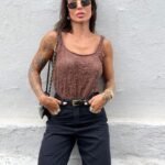 Blusa Thassia marrom