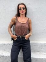 Blusa Thassia marrom