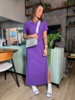 Vestido midi Sophie roxo - Imagem 3