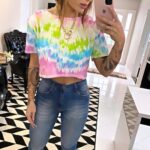 Cropped tie dye