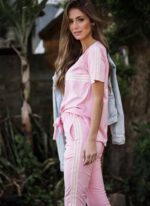 Calça em suede rosa - Imagem 2