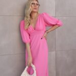 Vestido Rúbia rosa chiclete