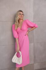 Vestido Rúbia rosa chiclete