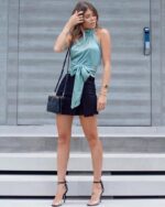 Blusa frente única c/ argola