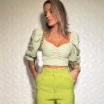 Cropped princesa Angelina verde