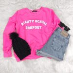 Casaco moletinho neon rosa fulminate