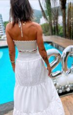 Conjunto Cecília branco com laise - Imagem 3