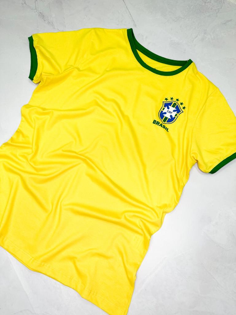15177025073-15165734191-pl087-3.jpg T-shirt Slim Brasil amarelo e verde - Imagem 1